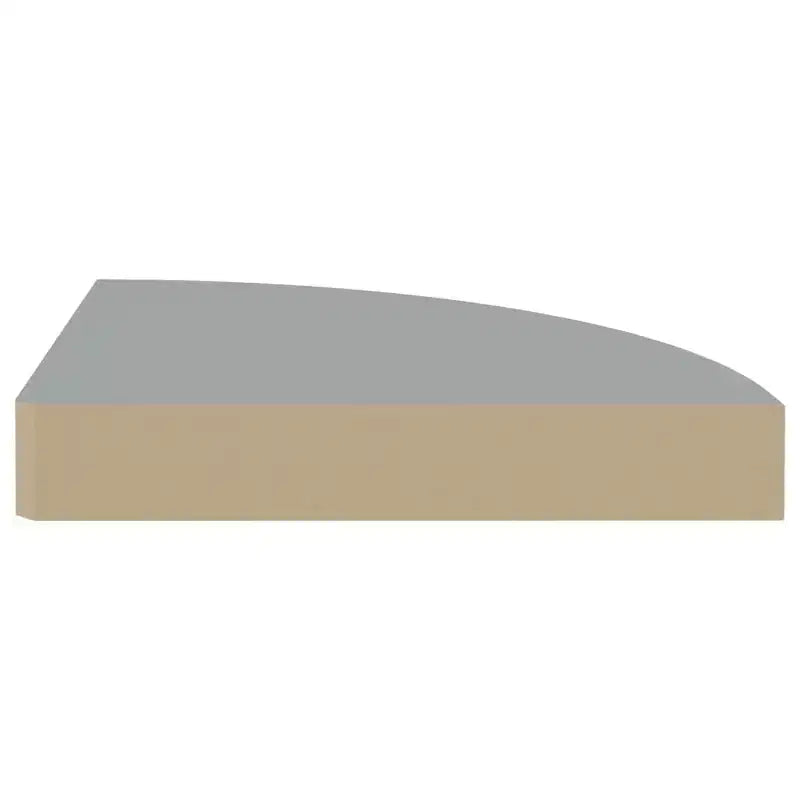 Corner Shelf Grey Honeycomb MDF, Metal Medium Wall mounted