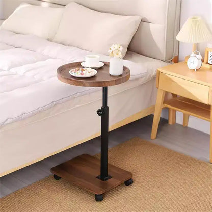 Table d'appoint en C, Table d'appoint de canapé à hauteur réglable, Petites tables d'appoint de canapé pivotantes à 360° qui se glissent sous le canapé, Table d'appoint en C