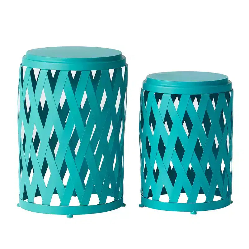 Modern Accent Side Table, Multi-function Outdoor End Table No Assembly Required