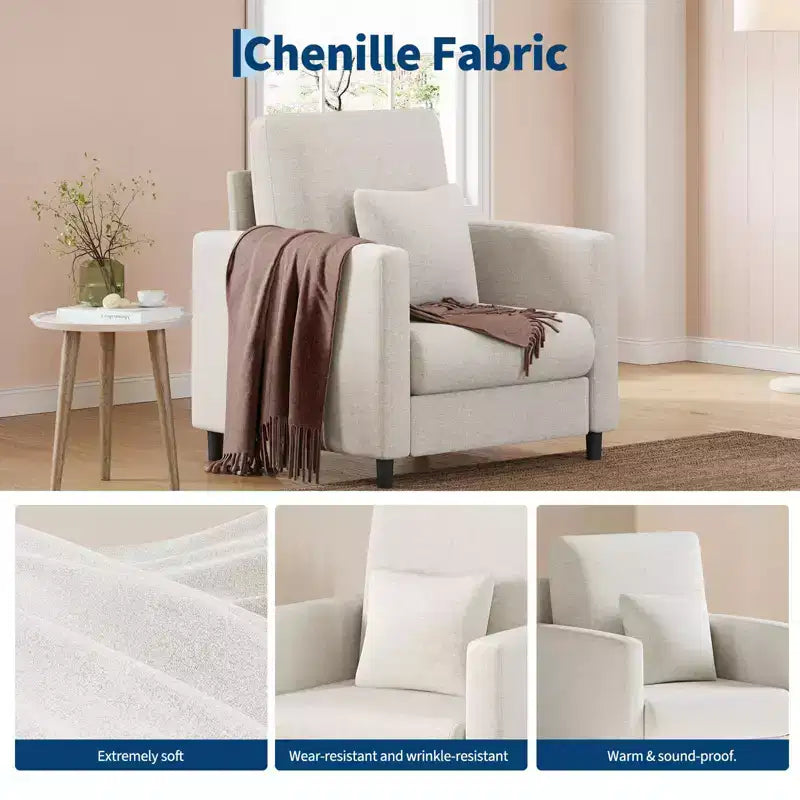 51 Cloud-Like Loveseat Sofa - Plush 2-Seater with Pocket Springs for Small Spaces Apartment Living Room