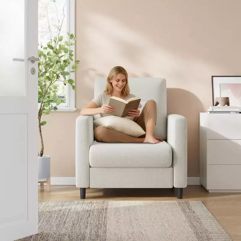 51 Cloud-Like Loveseat Sofa - Plush 2-Seater with Pocket Springs for Small Spaces Apartment Living Room