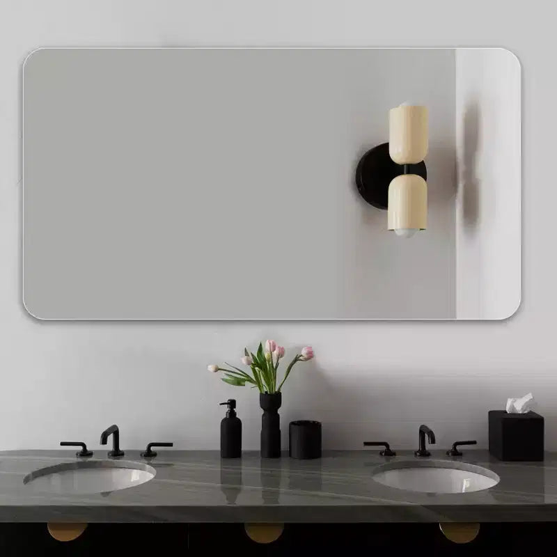 40 x 30 inch Wall-Mounted Bathroom Vanity Mirror for Bathroom Anti-Fog Waterproof
