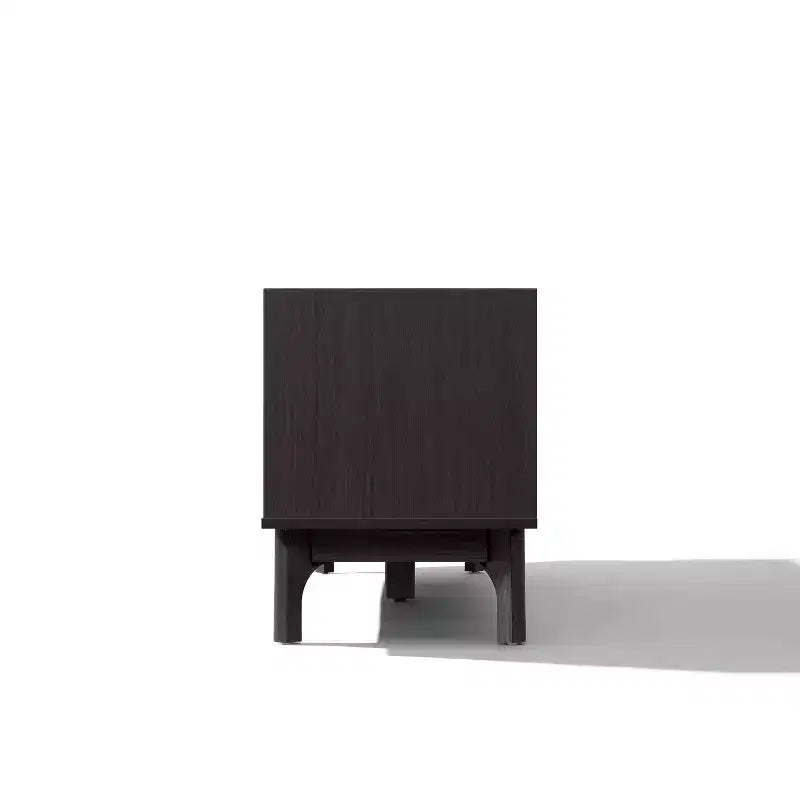 63" Black TV Stand for TVs up to 65", Faux Marble-Top Media Console