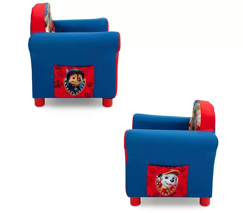 PAW Patrol Kids Upholstered Arm Chair with Storage Pockets
